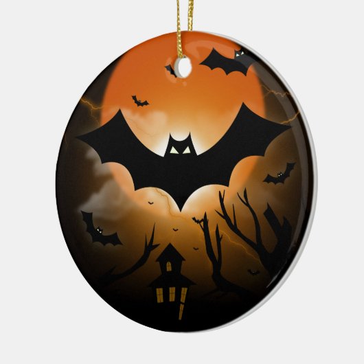 Happy Halloween Keramisch Ornament (Links)
