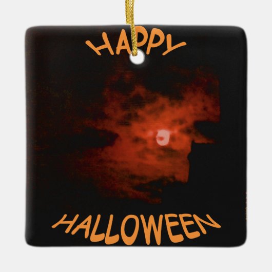 Happy Halloween Keramisch Ornament (Voorkant)