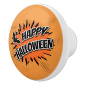 Happy Halloween Keramische Knop (Rechts)