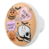 Happy Halloween Keramische Knop (Rechts)