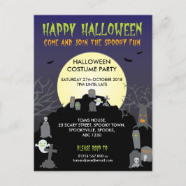 'Happy Halloween' kerstkaart uitnodiging Briefkaart