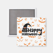 Happy Halloween Keukenmagneet Accessoires 2024 Magneet (Voorkant / Achterkant)