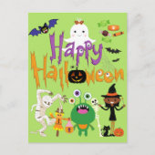 Happy Halloween Kids Cute and Spooky Briefkaart (Voorkant)