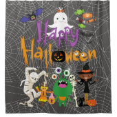 Happy Halloween Kids Cute and Spooky Douchegordijn (Voorkant)