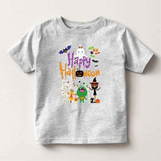 Happy Halloween Kids Cute and Spooky Kinder Shirts (Voorkant)