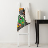 Happy Halloween Kids Cute and Spooky Sherpa Deken (In situ)