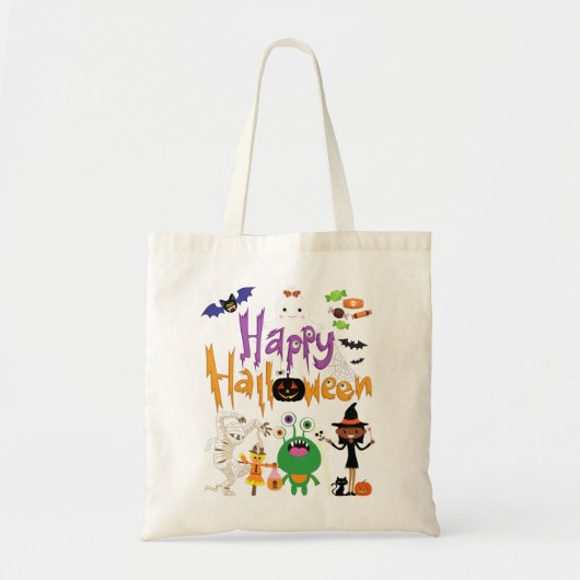 Happy Halloween Kids Cute and Spooky Tote Bag (Voorkant)