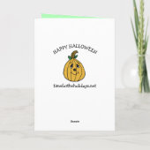 Happy Halloween Kind Cowboy, prinses, Ballerina Kaart (Achterkant)