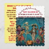 Happy Halloween Kind Party Kaart (Voorkant / Achterkant)