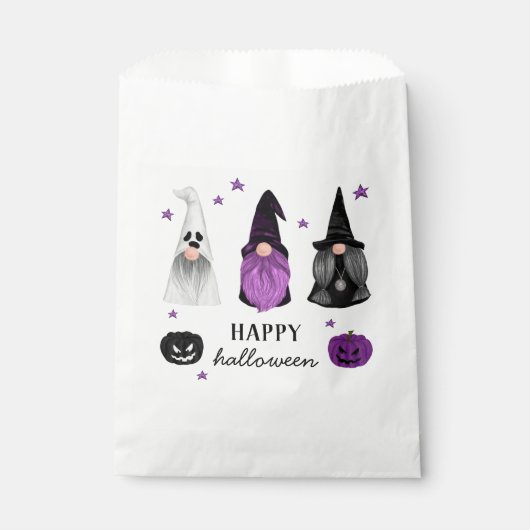Happy Halloween. Kinder behandelingen voor gnomen  Bedankzakje (Voorkant)