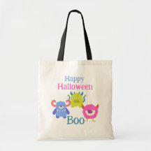 Happy Halloween Kinder Canvas tas