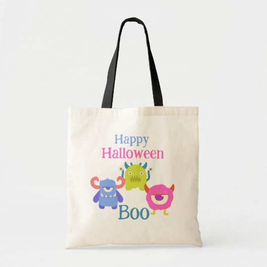 Happy Halloween Kinder Canvas tas (Voorkant)