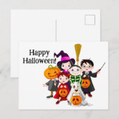 Happy Halloween Kinderen Briefkaart (Voorkant / Achterkant)