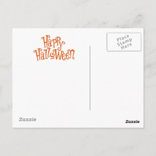 Happy Halloween-kinderen Briefkaart (Achterkant)