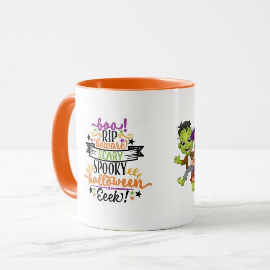 Happy Halloween-kinderen Mok (Voorkant links)