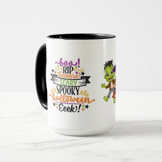 Happy Halloween-kinderen Mok (Voorkant links)