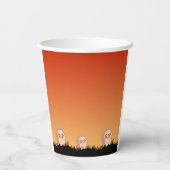 Happy Halloween Kinderen Papieren Bekers (Achterkant)