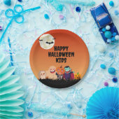 Happy Halloween Kinderen Papieren Bordje (Feest)