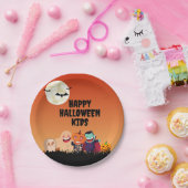 Happy Halloween Kinderen Papieren Bordje (Feest)
