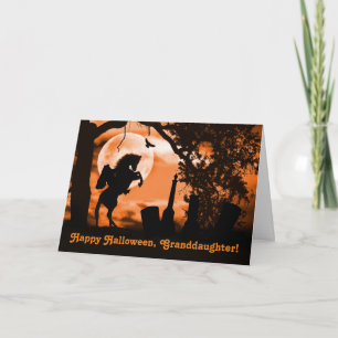 Happy Halloween-kleindodochter Cool Headless Rider Kaart