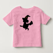 "HAPPY HALLOWEEN" KLEINE WITCH KINDER SHIRTS (Voorkant)
