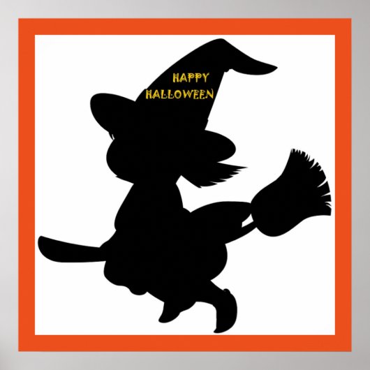 "HAPPY HALLOWEEN" KLEINE WITCH POSTER (Voorkant)