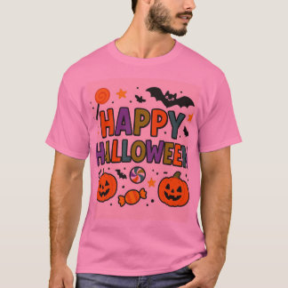 Happy Halloween kleurrijke Kinder tekst ontwerp T-shirt