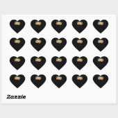 Happy Halloween Kleurrijke Schattigee Spinnenweb Hart Sticker (Vel)