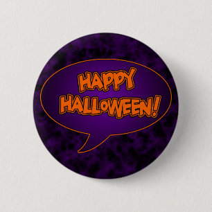 Happy Halloween-knop Ronde Button 5,7 Cm