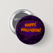 Happy Halloween-knop Ronde Button 5,7 Cm (Voorkant /achterkant)