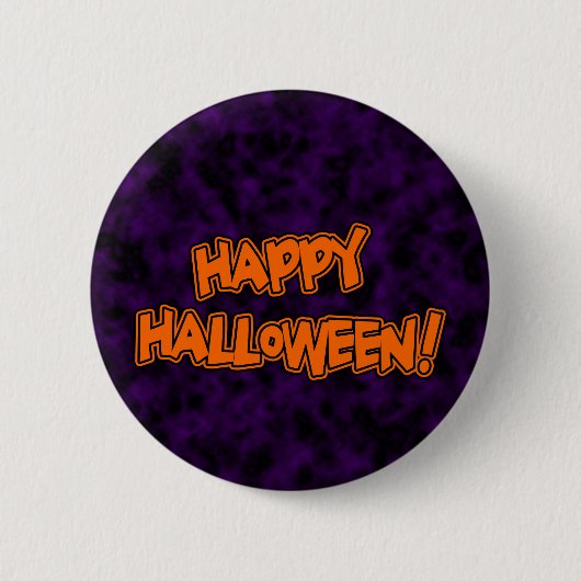 Happy Halloween-knop Ronde Button 5,7 Cm (Voorkant)