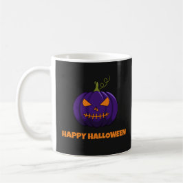 Happy Halloween koffie Mok met Paarse pompoen