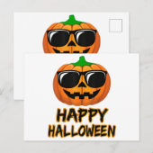 Happy Halloween Kostuum Grappige Pompoen Briefkaart (Voorkant / Achterkant)