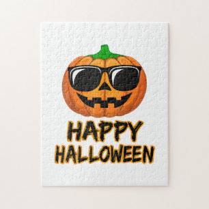 Happy Halloween Kostuum Grappige Pompoen Legpuzzel