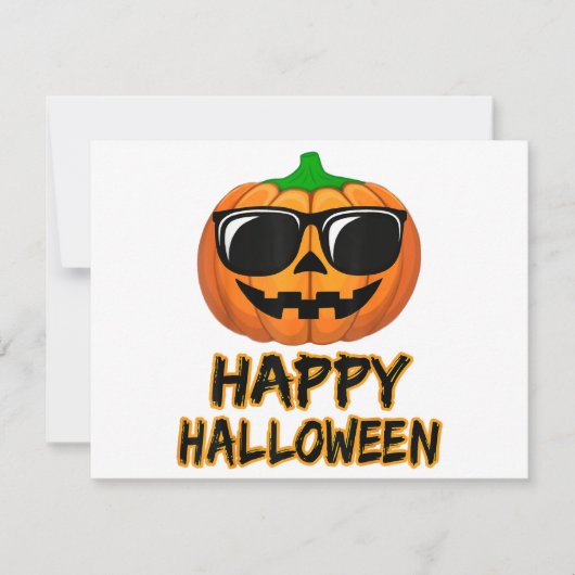 Happy Halloween Kostuum Grappige Pompoen Save The Date (Voorkant)