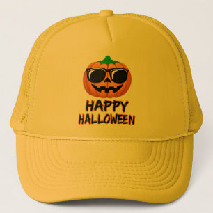 Happy Halloween Kostuum Grappige Pompoen Trucker Pet