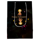 Happy Halloween kostuum party heks Medium Cadeauzakje (Achterkant)