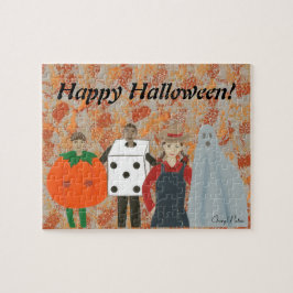 Happy Halloween Kostuums Abstracte Puzzel