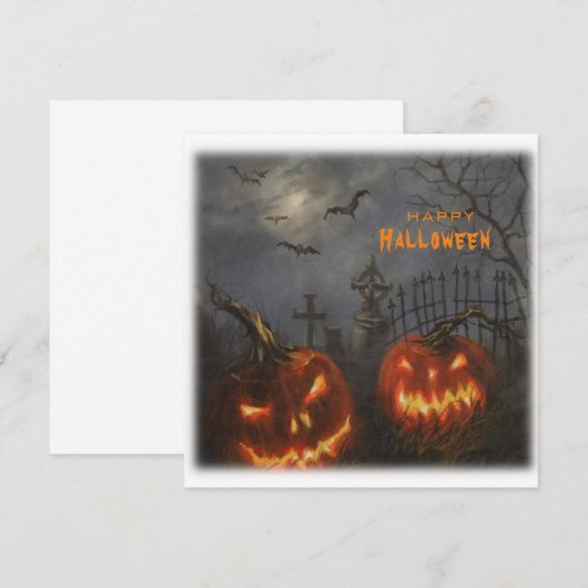 Happy Halloween-kunstkaart (Voorkant / Achterkant)