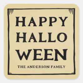 Happy Halloween  Label