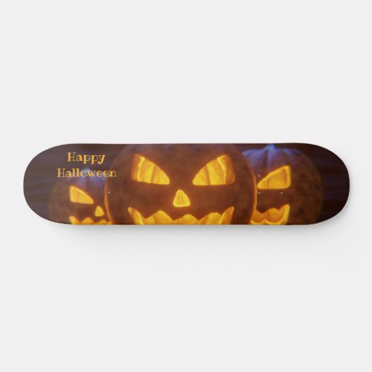 Happy Halloween - Lachende Lantaarns Persoonlijk Skateboard (Horizontaal)