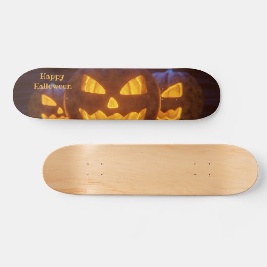 Happy Halloween - Lachende Lantaarns Persoonlijk Skateboard (Horizontaal)