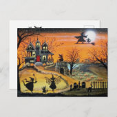 Happy Halloween landschap Vakantie Briefkaart (Voorkant / Achterkant)