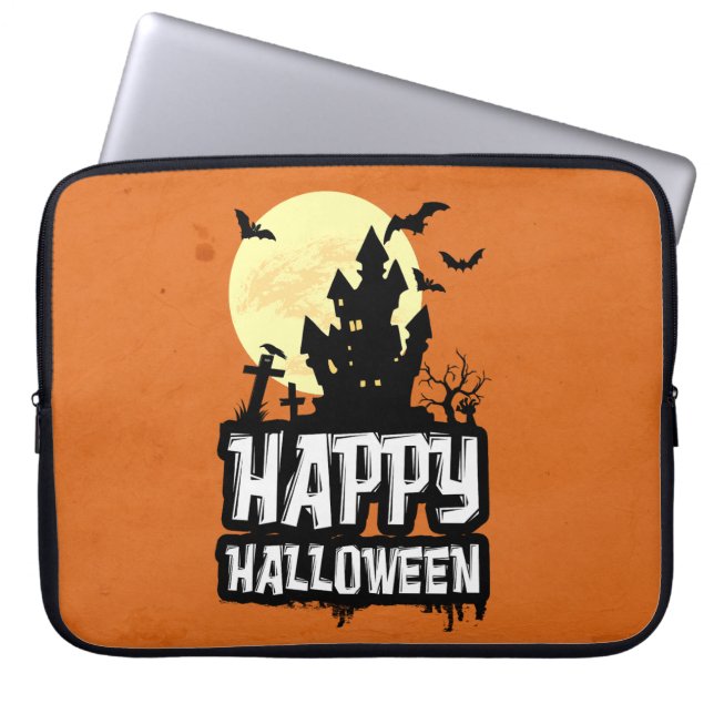 Happy Halloween Laptop Sleeve (Voorkant)