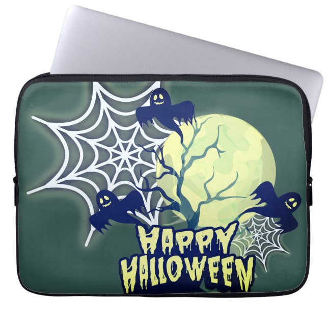 Happy Halloween Laptop Sleeve (Voorkant)