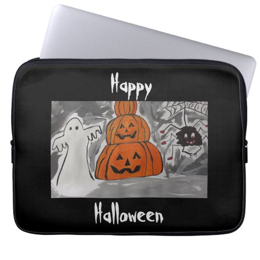 Happy Halloween laptophoes Laptop Sleeve (Voorkant)