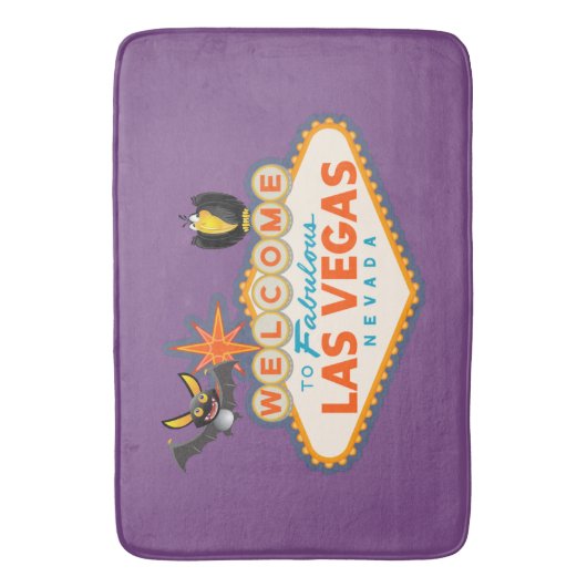 Happy Halloween Las Vegas Style Badmat (Voorkant Verticaal)