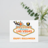 Happy Halloween Las Vegas Style Briefkaart (Staand voorkant)
