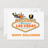 Happy Halloween Las Vegas Style Briefkaart (Voorkant / Achterkant)