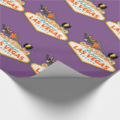 Happy Halloween Las Vegas Style Cadeaupapier (Hoek)